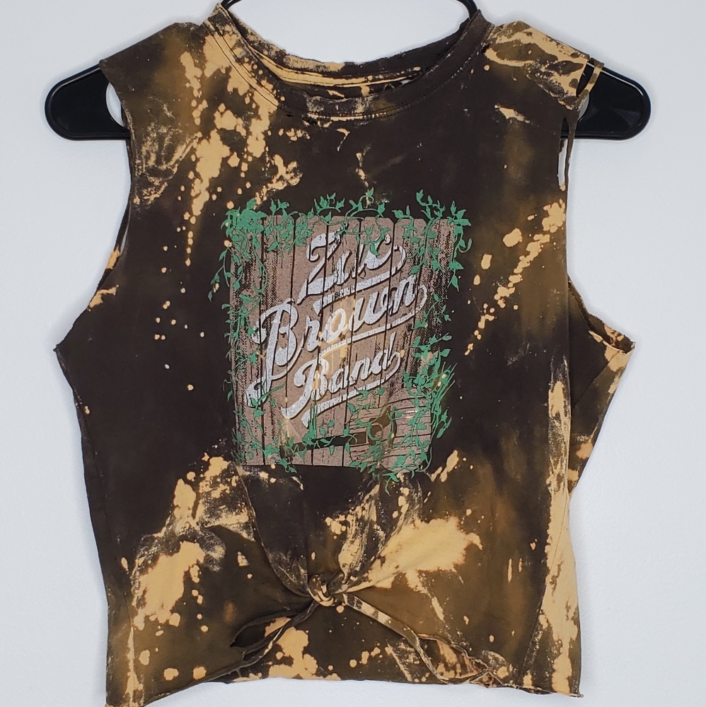 Zac Brown Band Destructed Acid Wash Tank